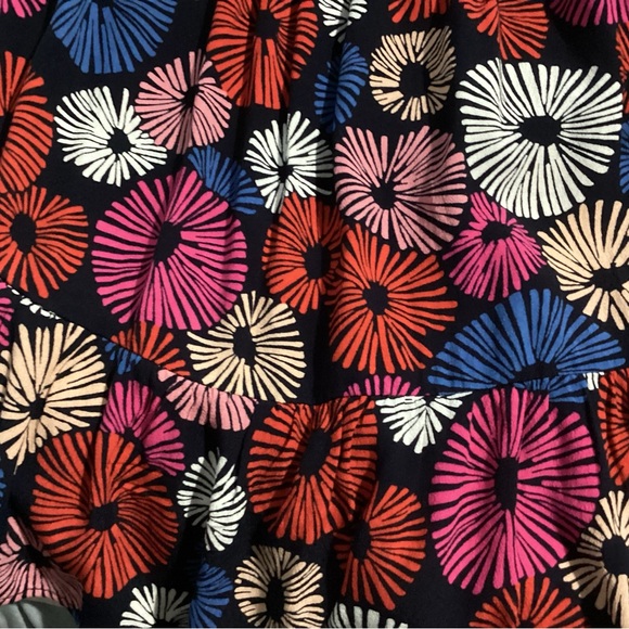 Loft Racerback Tank Bottom Ruffle Vibrant Colors Small - Picture 6 of 8